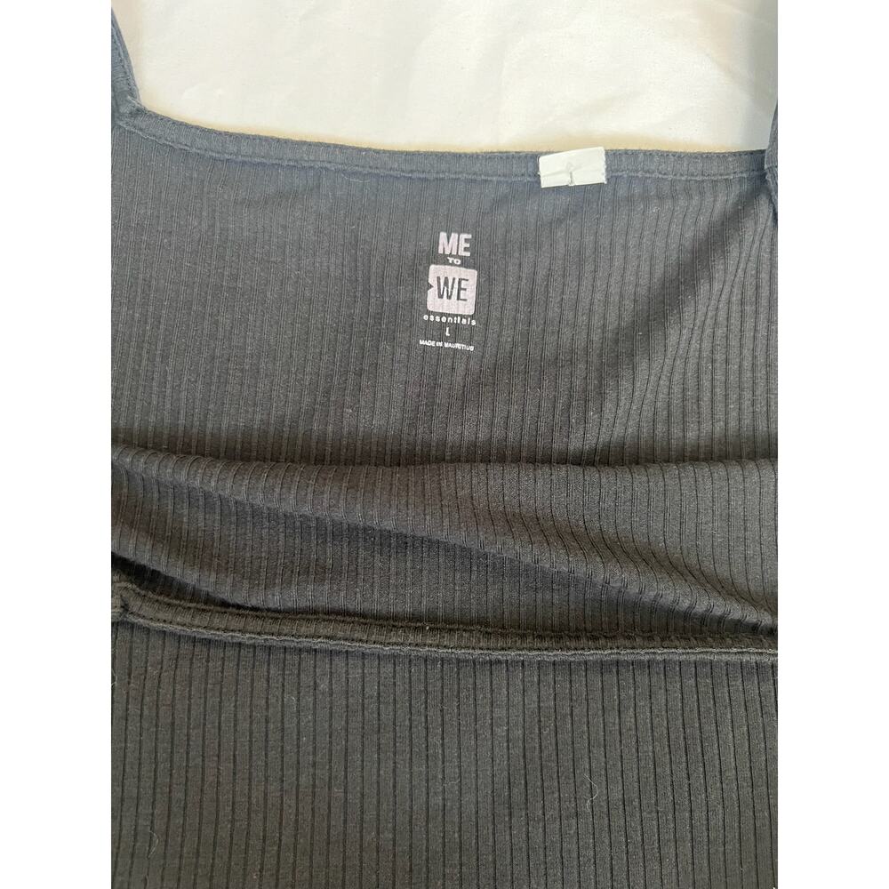 Me to We Essentials sz L women black top 0765 - Picture 3 of 3